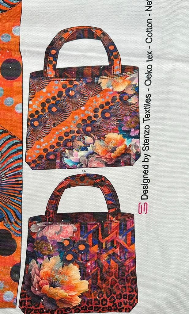 Dubbelzijdige canvas shopper, Hobby en Vrije tijd, Stoffen en Lappen, Zo goed als nieuw, Katoen, 120 cm of meer, 30 tot 200 cm