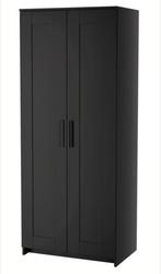 IKEA zwarte kledingkast BRIMNES 190x80x50, Huis en Inrichting, Kasten | Kledingkasten, Ophalen, Met hangruimte, 50 tot 100 cm
