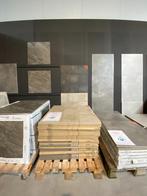 Restpartij tegel tegels 75 x 75 cm beige en zwart geblokt, Ophalen, 60 cm of meer, Nieuw, 10 m² of meer