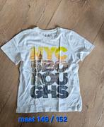Wit shirt maat 146 / 152, Ophalen of Verzenden, Zo goed als nieuw, Jongen, Shirt of Longsleeve