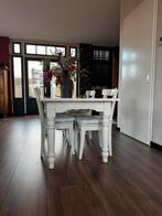 Wit Houten Eettafel €50, Huis en Inrichting, Tafels | Eettafels, Ophalen, Gebruikt, 50 tot 100 cm, 150 tot 200 cm