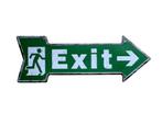 Exit Pijl Metalen Bord Plaat Vintage Uitgang Bar Restaurant, Verzenden, Nieuw