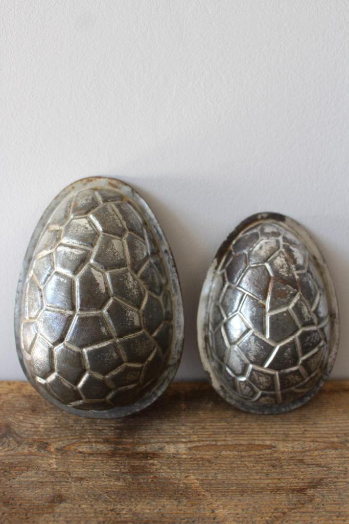 Oude brocante chocolademal ei Nr.1 *Pronck & Praal*, Antiek en Kunst, Curiosa en Brocante, Ophalen of Verzenden