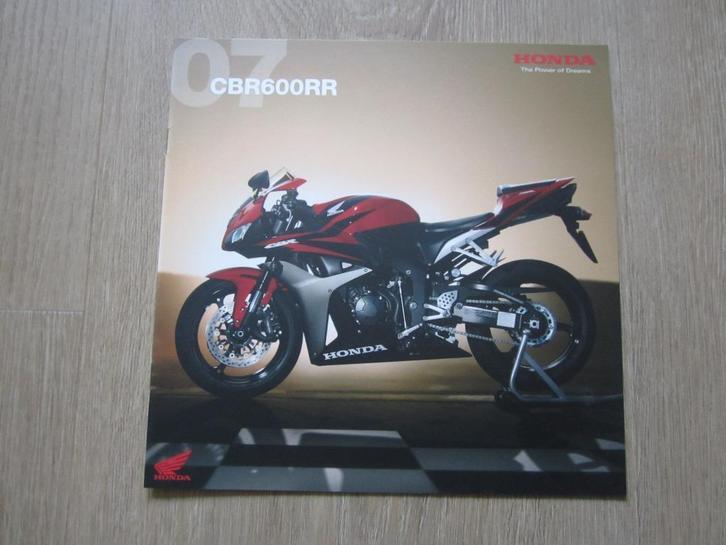 Honda CBR 600 RR brochure folder 2007, Motoren, Handleidingen en Instructieboekjes, Honda, Ophalen of Verzenden