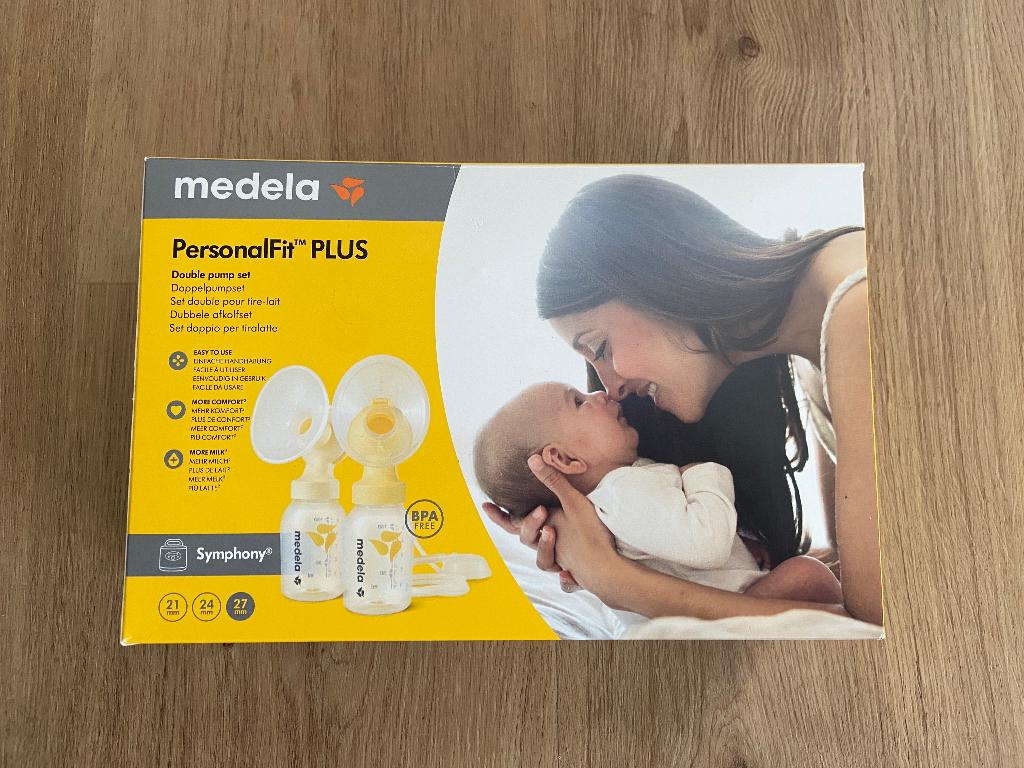 Medela personalfit plus double pump set symphony 27mm (L), Ophalen of Verzenden, Nieuw, Borstkolf