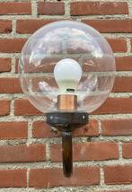 BUITENLAMP koper koperkleur  bol glas | zo goed als nieuw, Ophalen, Minder dan 50 watt, Wandlamp, Waterbestendig