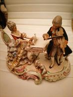 Antiek porseleinen beeld Duits Graventhal, Antiek en Kunst, Ophalen of Verzenden