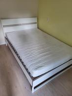 Ikea bed 140x200 met matras, Ophalen, Gebruikt, Wit, Tweepersoons