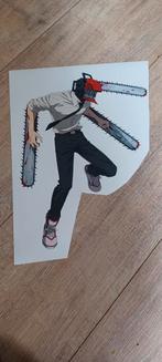 Chainsaw man Muurstickers, Verzenden, Nieuw