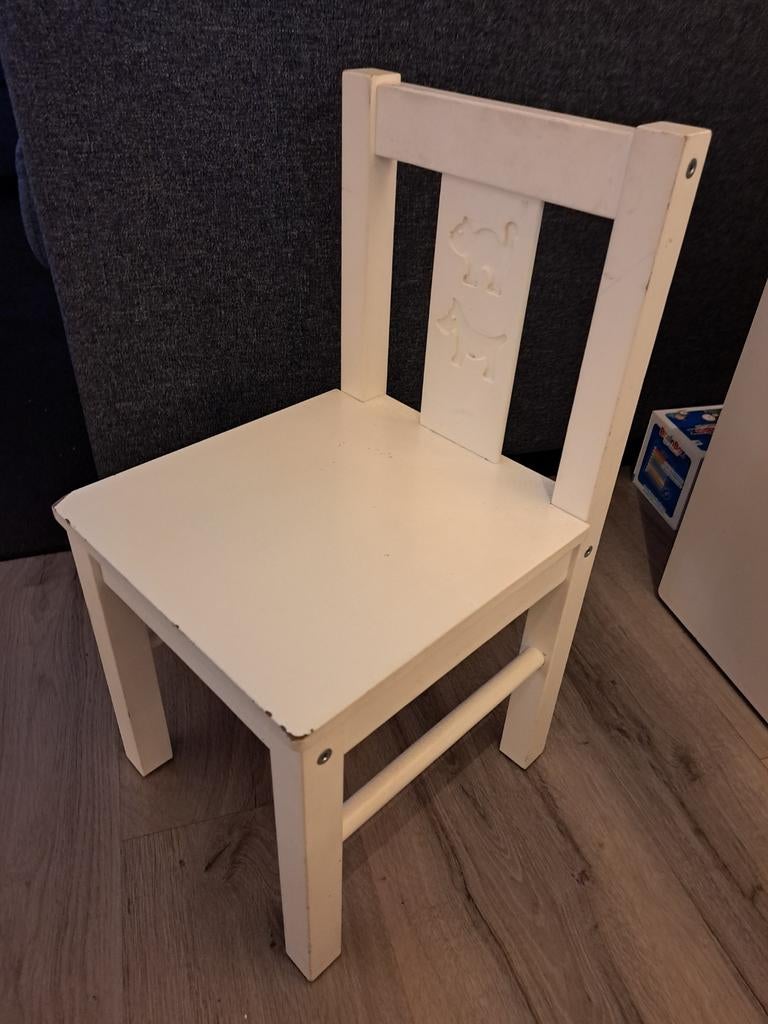 Ikea Kritter Kinderstoel - Wit, Ophalen of Verzenden, Gebruikt, Stoel(en)