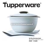 Actie! Tupperware Iso Duo Serveerschaal 3,5 kom schaal wit, Nieuw, Ophalen of Verzenden