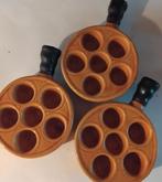 3 Franse Escargotbordjes Keramiek, Gebruikt, Onbekend, Ophalen of Verzenden, Onbekend