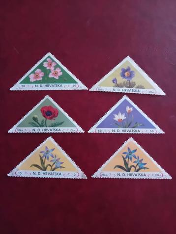 Kroatië Postzegels - Bloemen beschikbaar voor biedingen