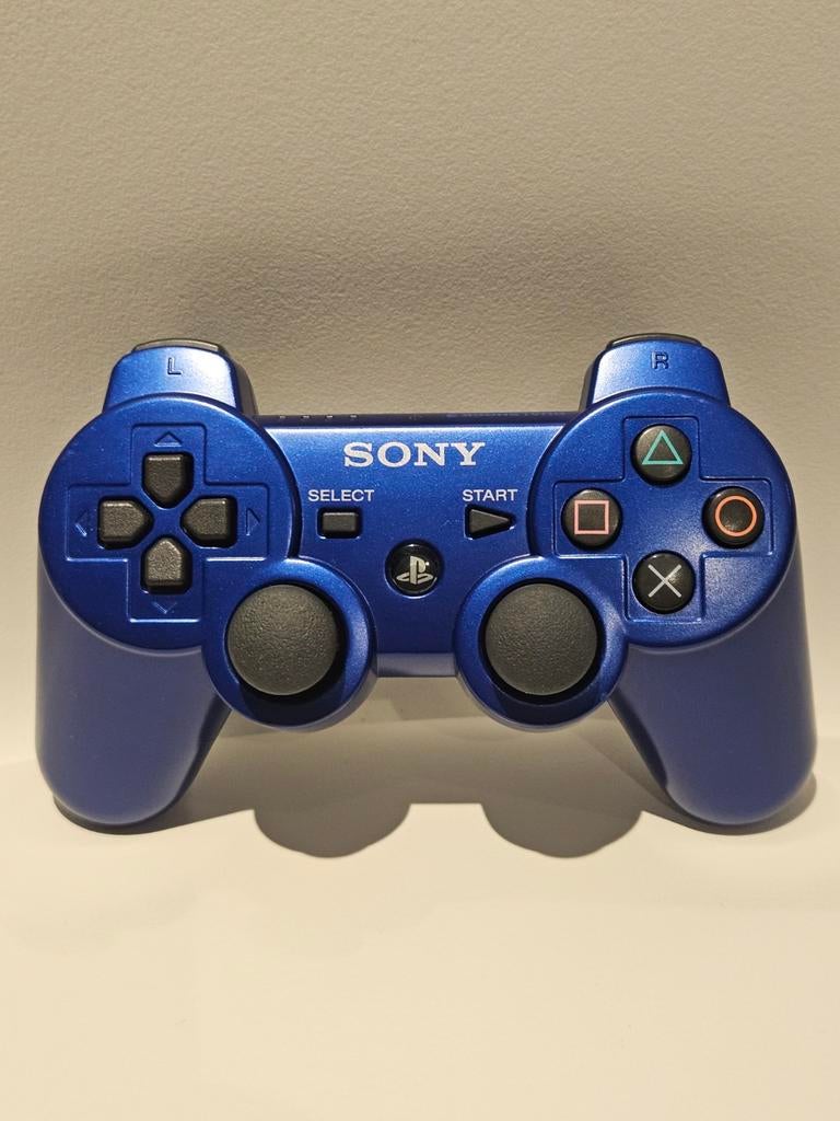 Sony PlayStation 3 Metallic Blue controller, PlayStation 3, Ophalen of Verzenden, Zo goed als nieuw, Controller