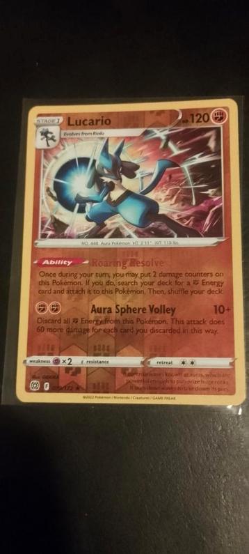 Lucario reverse holo brilliant stars  beschikbaar voor biedingen