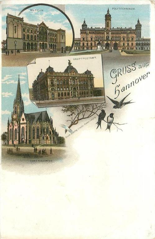 (379-123-013) Hannover Litho, Verzamelen, Ansichtkaarten | Buitenland, Duitsland, Voor 1920, Verzenden