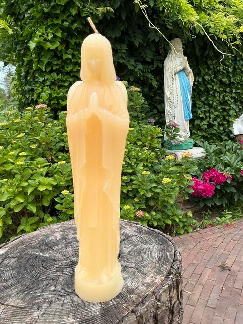 Religie ❤️ hele mooie zeldzame oude kaars biddende engel, Antiek en Kunst, Antiek | Religie, Ophalen of Verzenden
