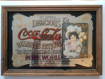 Vintage Coca Cola Spiegel beschikbaar voor biedingen