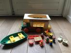 Fisher Price camper 1972 ratelt bij rijden nr 994., Ophalen of Verzenden, Gebruikt, Speelset
