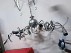 Hanglamp zilver organisch., Huis en Inrichting, Lampen | Hanglampen, Minder dan 50 cm, Ophalen of Verzenden, Zo goed als nieuw
