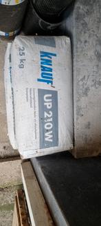 3x 25 kilo Knauf UP 210W cementgebonden pleister, Doe-het-zelf en Verbouw, Overige materialen, Gebruikt, Vloerisolatie, Minder dan 5 m²