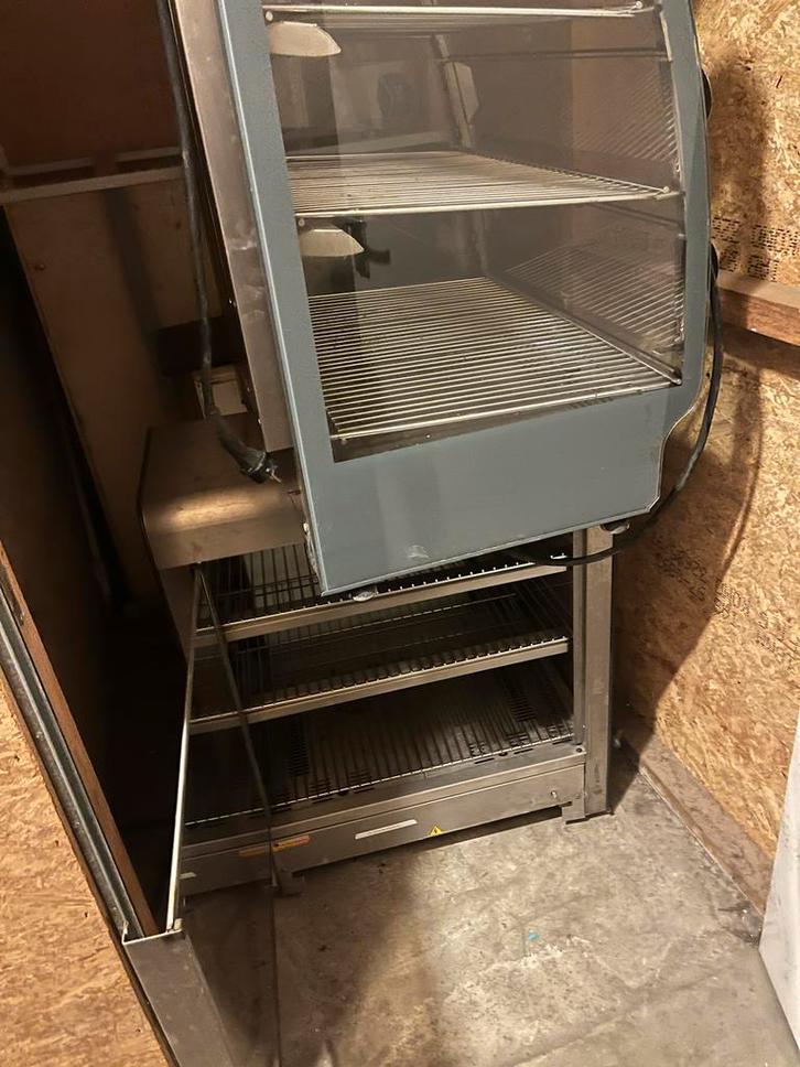 2 RVS Warmhoud Vitrines - Horeca, Zakelijke goederen, Horeca | Keukenapparatuur, Overige typen, Gebruikt, Ophalen