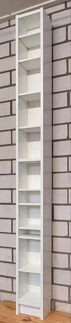 Witte dvd/cd kast met veel ruimte, Huis en Inrichting, Minder dan 50 cm, 200 cm of meer, Ophalen of Verzenden, Zo goed als nieuw