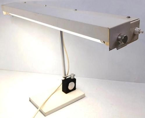 Metalen architectenlamp 60-er jaren, Huis en Inrichting, Lampen | Tafellampen, Gebruikt, 50 tot 75 cm, Verzenden