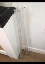 2 Bijzondere glazen solifleur vazen Gommaire Cleybergh, glas, Overige kleuren, Ophalen of Verzenden, Minder dan 50 cm, Glas