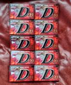 10x TDK D120 Cassettebandjes nieuw in folie NOS, Cd's en Dvd's, 2 t/m 25 bandjes, Overige genres, Ophalen of Verzenden, Onbespeeld