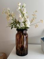 Mooie grote vaas met kunstbloemen, Huis en Inrichting, Woonaccessoires | Kunstplanten en Kunstbloemen, Ophalen of Verzenden, Zo goed als nieuw