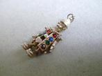 Oude bedel zilver Pierrot Clown beweegt Comedia dell Arte, Sieraden, Tassen en Uiterlijk, Antieke sieraden, Verzenden, Zilver