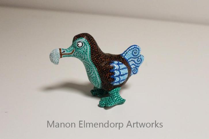 100% Handgemaakt Beeldje Dodo / Vogel Kunst Nieuw, Antiek en Kunst, Kunst | Beelden en Houtsnijwerken, Ophalen of Verzenden