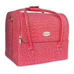 Nagel koffer, CROCO ROZE, Ophalen of Verzenden