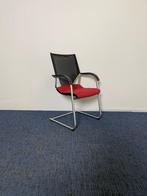 2 x Vergaderstoel Wilkhahn Modus, rode stof, netbespannen, Huis en Inrichting, Stoelen, Ophalen, Gebruikt, Stof, Twee