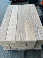 Eiken vloer 26 m2 multivloer 15 cm breed 1cm dik toplaag 3mm, Ophalen, Gebruikt, 50 tot 150 cm, Vloerdelen of -planken