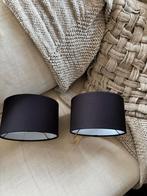 2 Zwarte Aura Peeperkorn Lampenkappen - Nieuw, Huis en Inrichting, Lampen | Lampenkappen, Ophalen, Zwart, Rond, Nieuw