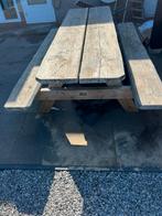 Houten picknicktafel, perfect voor in de tuin en de zomer., Ophalen, Gebruikt, Rechthoekig, Hout