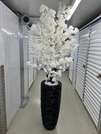 Schelpvazen met kunstbloemen, Ophalen of Verzenden