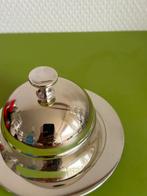 RVS Botervloot met Glazen Bakje - Zeer Goed!, Huis en Inrichting, Ophalen of Verzenden, Zo goed als nieuw, Rvs of Chroom, Los bestek