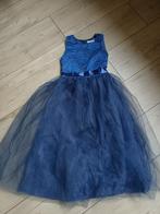 Feestjurkje blauw meisje, Ophalen of Verzenden, Zo goed als nieuw, Meisje, Jurk of Rok