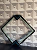 Tesselated marmer spiegel, messing, koraal, Art Deco, Ophalen of Verzenden, Overige vormen, 100 tot 150 cm, 100 tot 150 cm