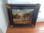 Schilderij Jachttafereel met Honden en Ruiters, Antiek en Kunst, Ophalen