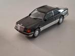 1:87 Mercedes 200/300 W124 coupe zwart Herpa € 4, Verzenden, Zo goed als nieuw, Auto, Herpa