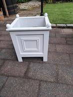 Witte plantenbak bloembakken vierkant, Ophalen, Kunststof, Gebruikt, Minder dan 60 cm
