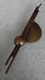 Vintage BROCHE 11x2,5 cm MODERNIST ~ GEOMETRIC ~ Jaren ‘80, Ophalen of Verzenden