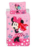 Minnie Mouse Dekbedovertrek 140 X 200 cm - Heart, Meisje, Dekbedovertrek, Nieuw, Ophalen of Verzenden