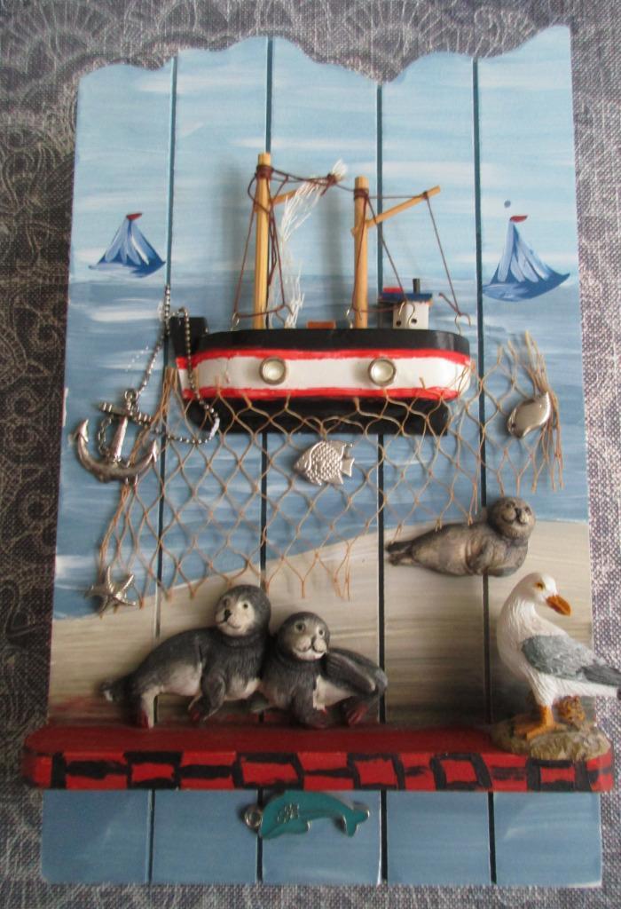 een leuk origineel sleutelkastje - 27 x 16 cm, Huis en Inrichting, Woonaccessoires | Wanddecoraties, Ophalen of Verzenden
