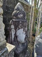 Groot Stenen Borstbeeld van de Hindoe God Shiva 145cm, Tuin en Terras, Tuinbeelden, Nieuw, Steen, Boeddhabeeld, Verzenden