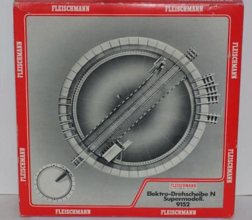 Fleischmann N 9152 /9475  Elektrische Draaischijf, Hobby en Vrije tijd, Modeltreinen | N-Spoor, Nieuw, Rails, Gelijkstroom, Fleischmann